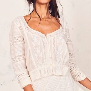 LoveShackFancy Sabrina Top